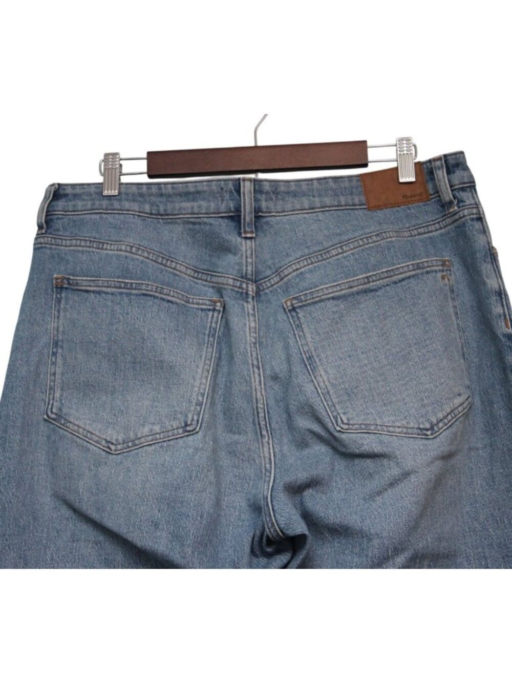 Madewell Jeans Size 32 Curvy 90s Straight High Rise Preppy Classic Retro Boho - Picture 8 of 12